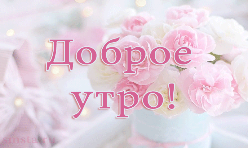 Утренние цветы и пожелания